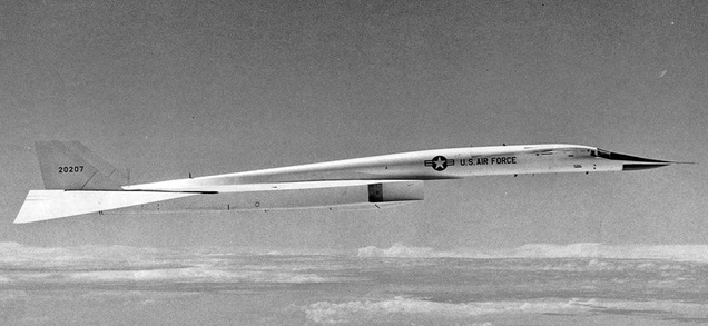 North American XB-70 Valkyrie, tail number 20207, the prototype that was involved in the accident. (US Air Force)